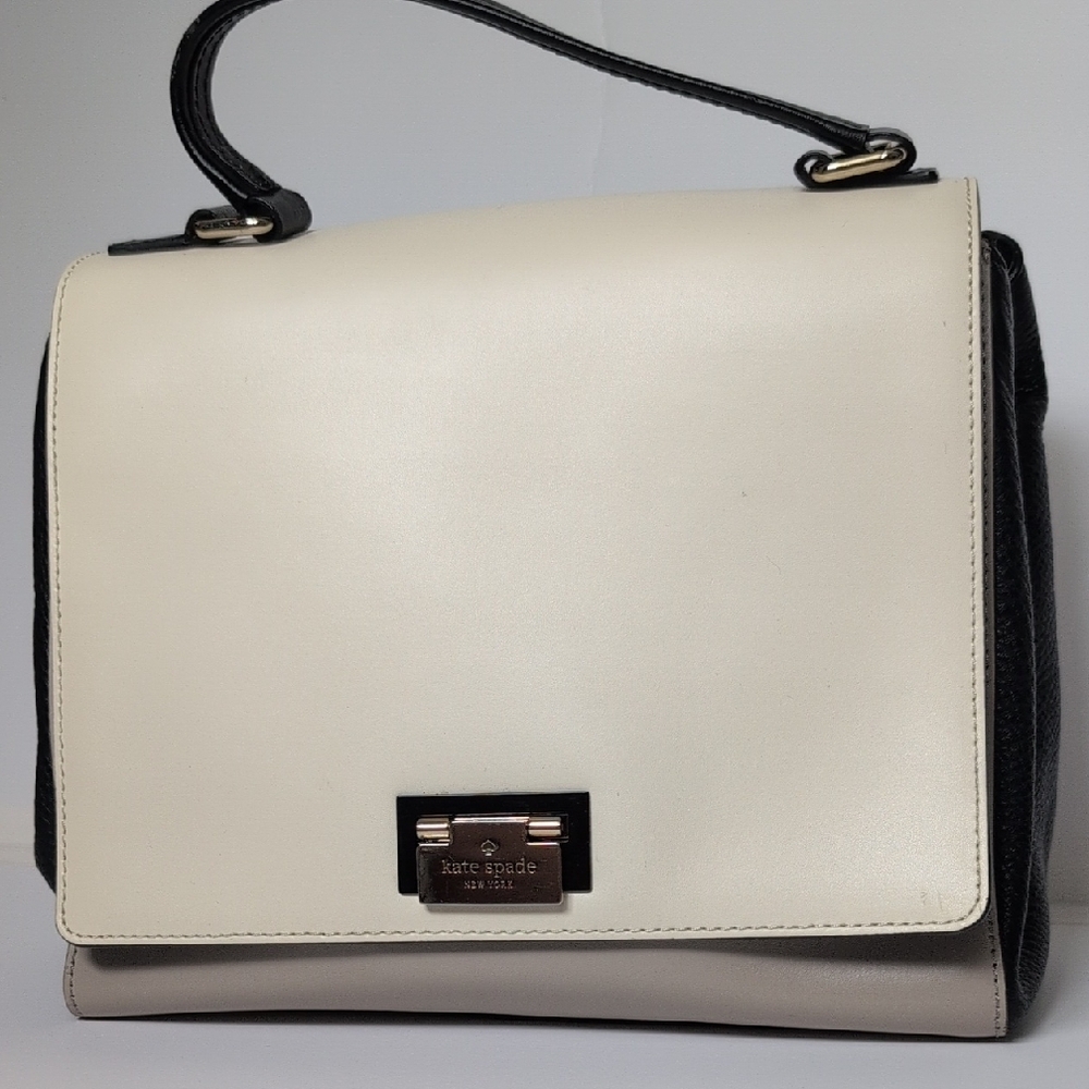 Kate Spade Black and Cream Women's Bag
